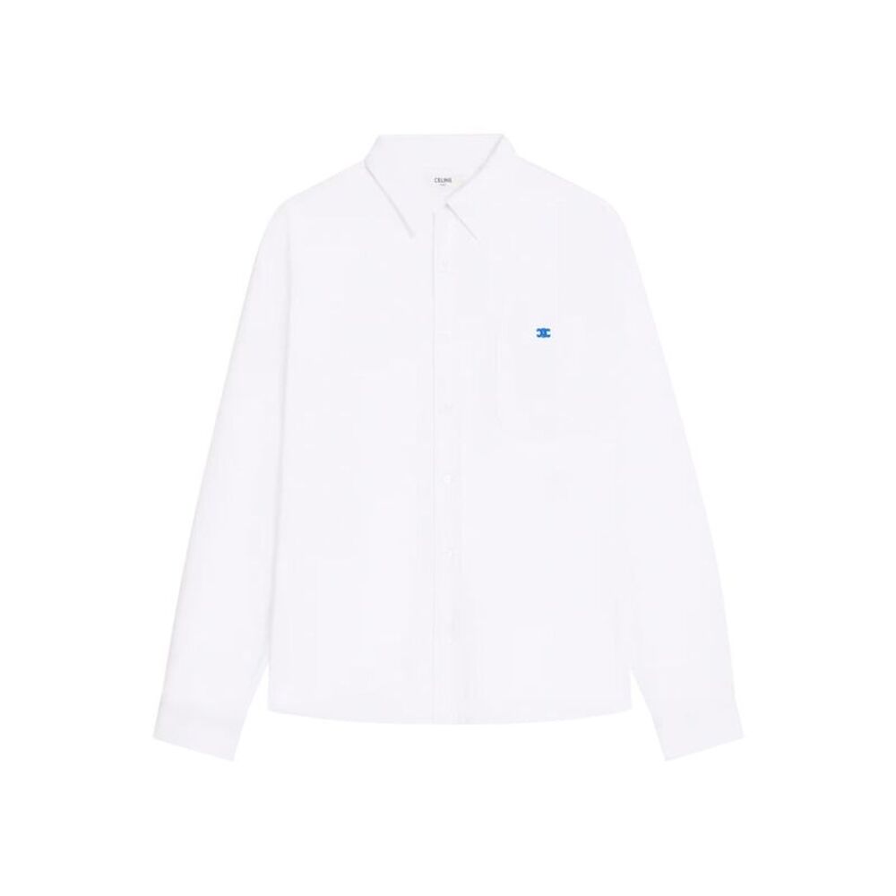 Celine Men Cotton Denim Overshirt